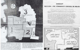 Maps and petitions from a 1970 campaign for community control
