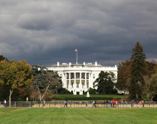 Dark clouds over the White House