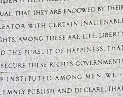 Life, liberty and the pursuit of happiness
